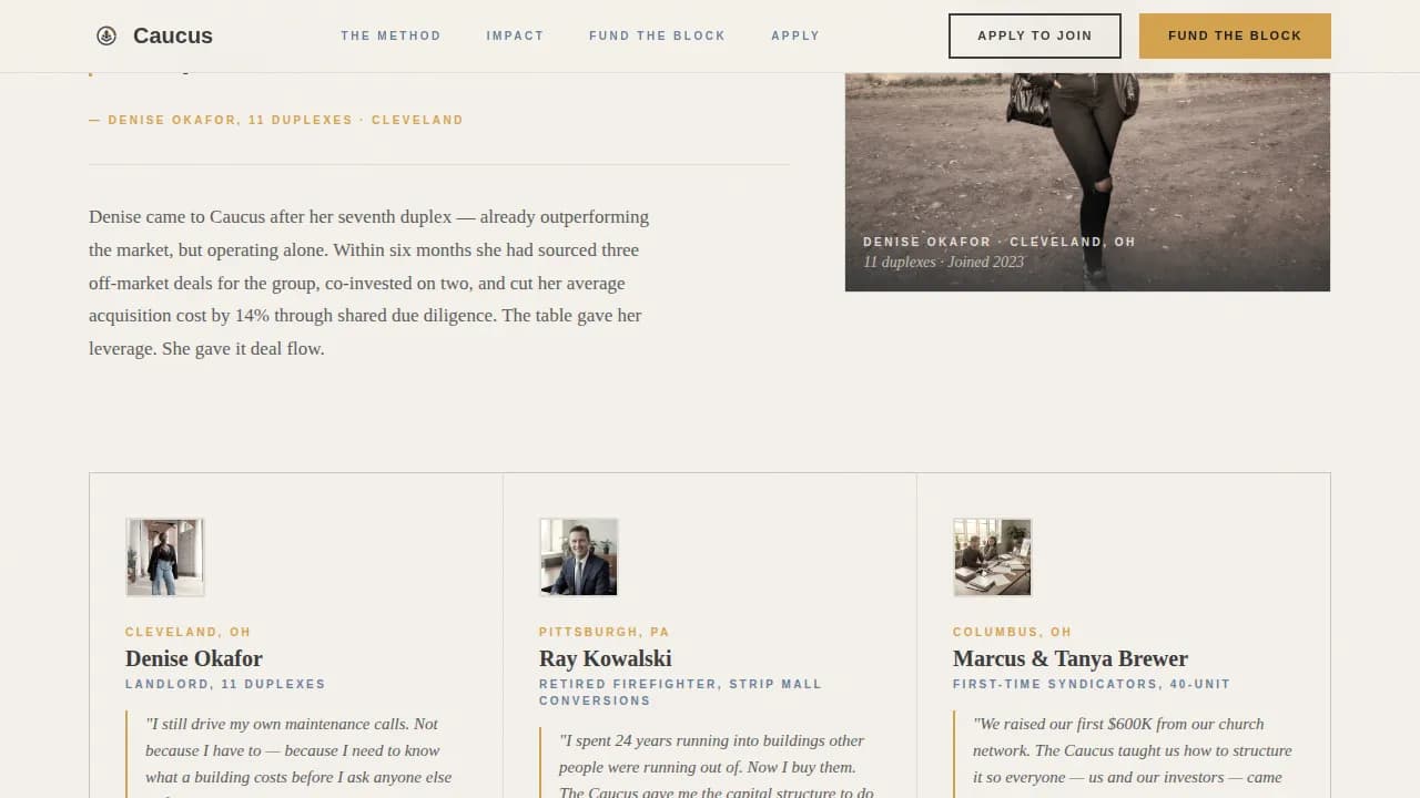 Real Estate Investors Community Blog Website Template