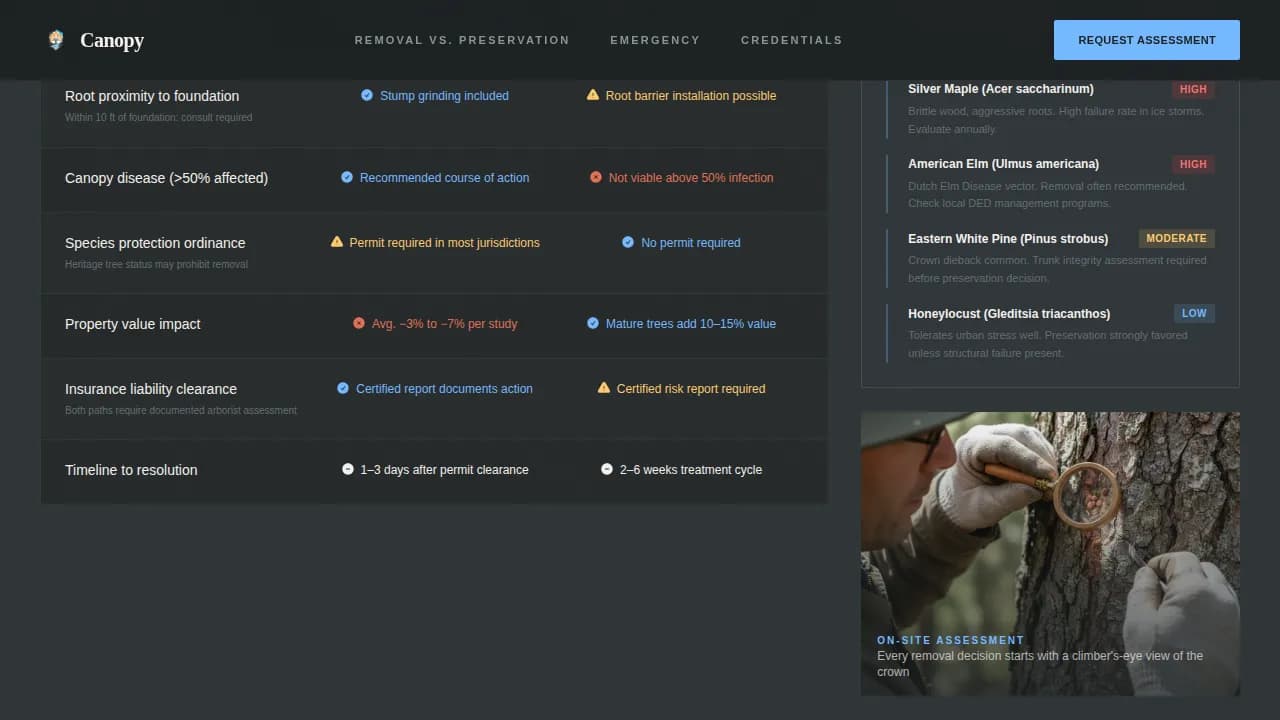 Arborist Comparison Website Template