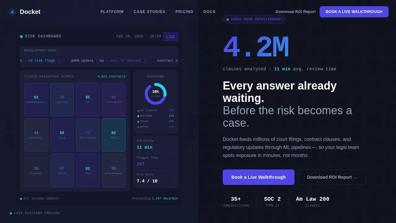 LegalTech Startup Professional Website Template