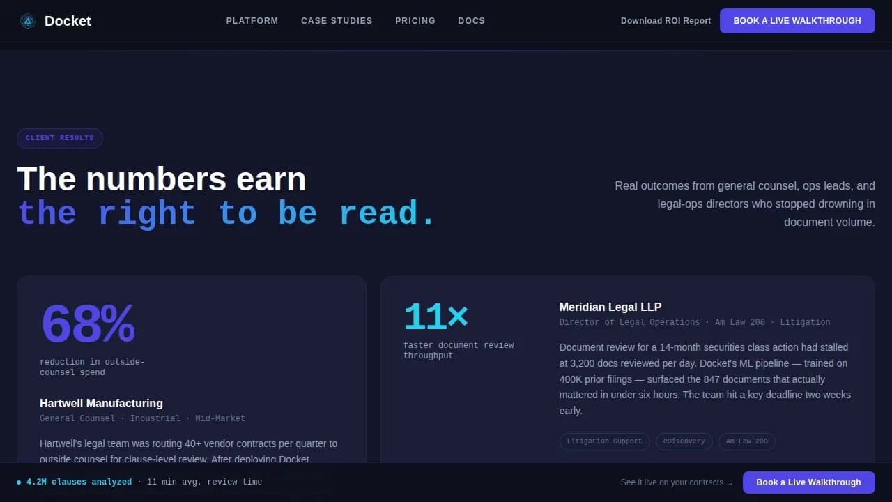 LegalTech Startup Professional Website Template