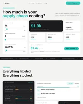 Track — Intelligent Senior Care Supply Landing Page Template