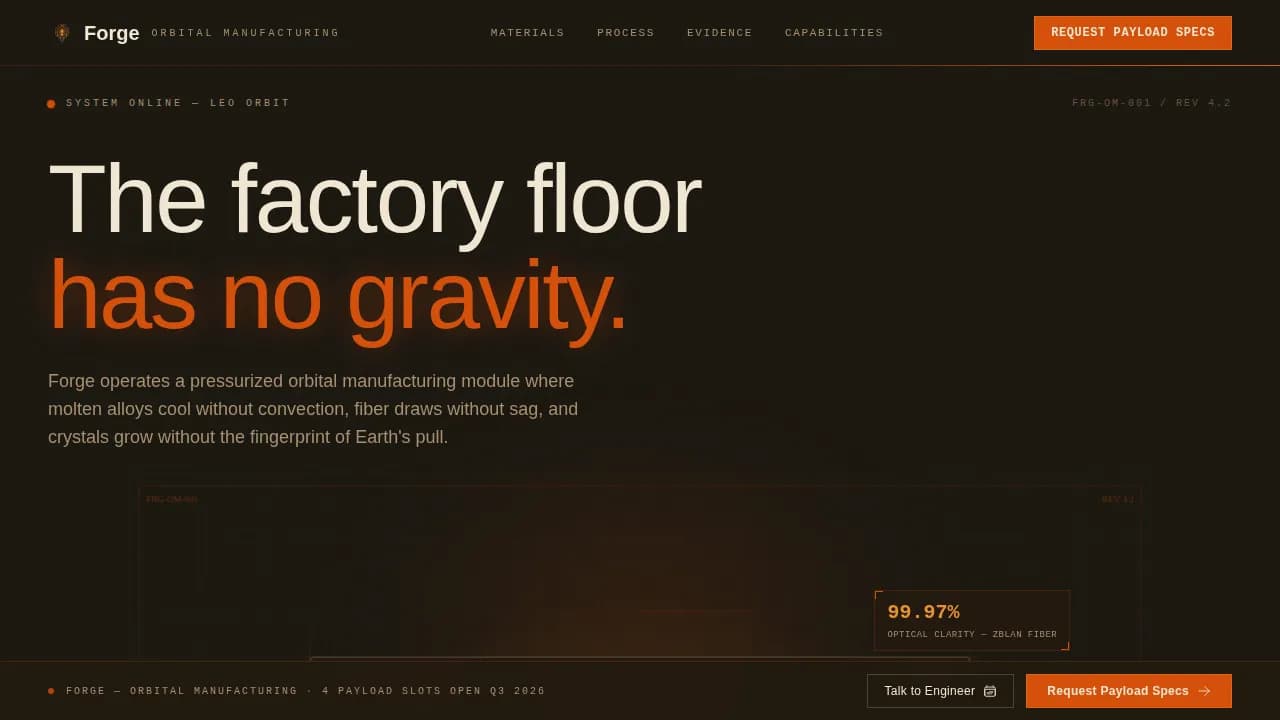 Space & Advanced Aerospace Directory Website Template