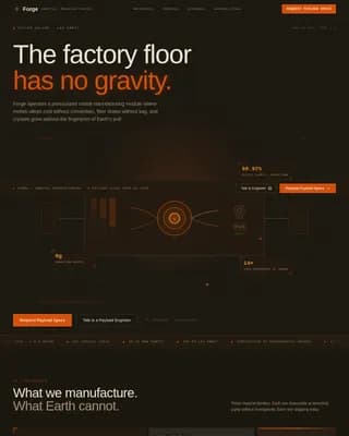 Space & Advanced Aerospace Directory Website Template