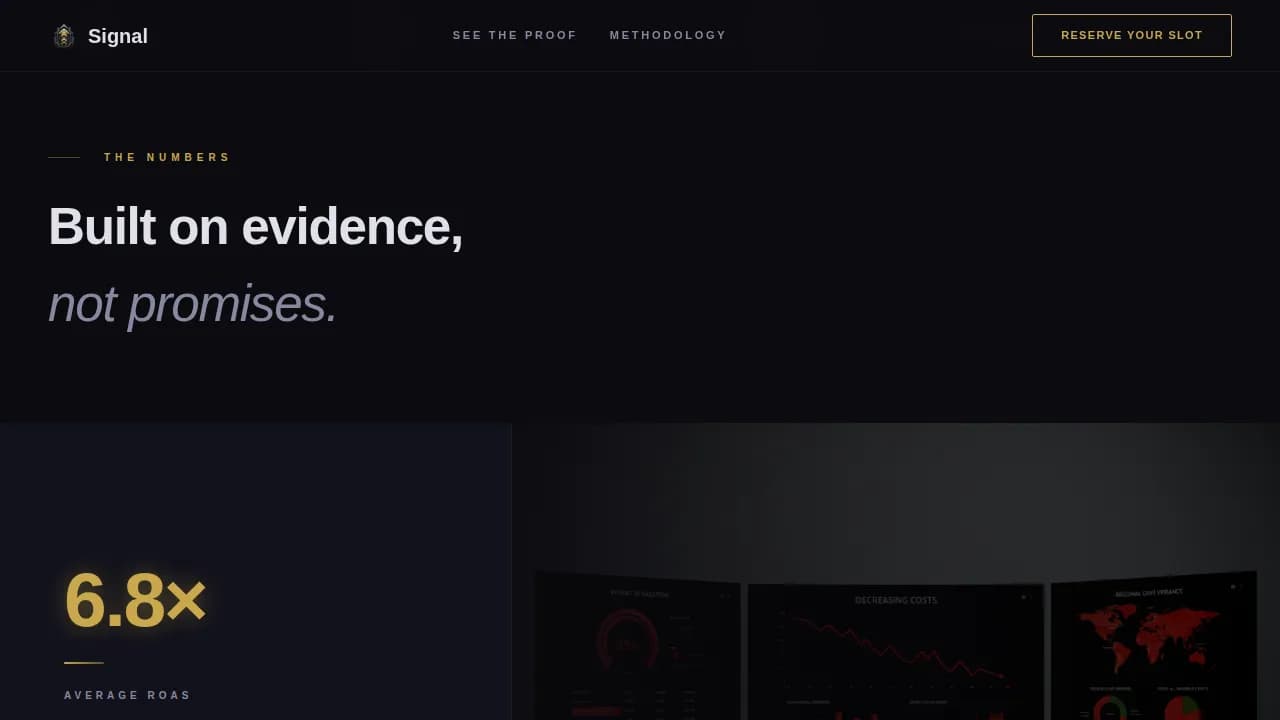 Performance Marketing Agency DTC & E-Commerce Website Template