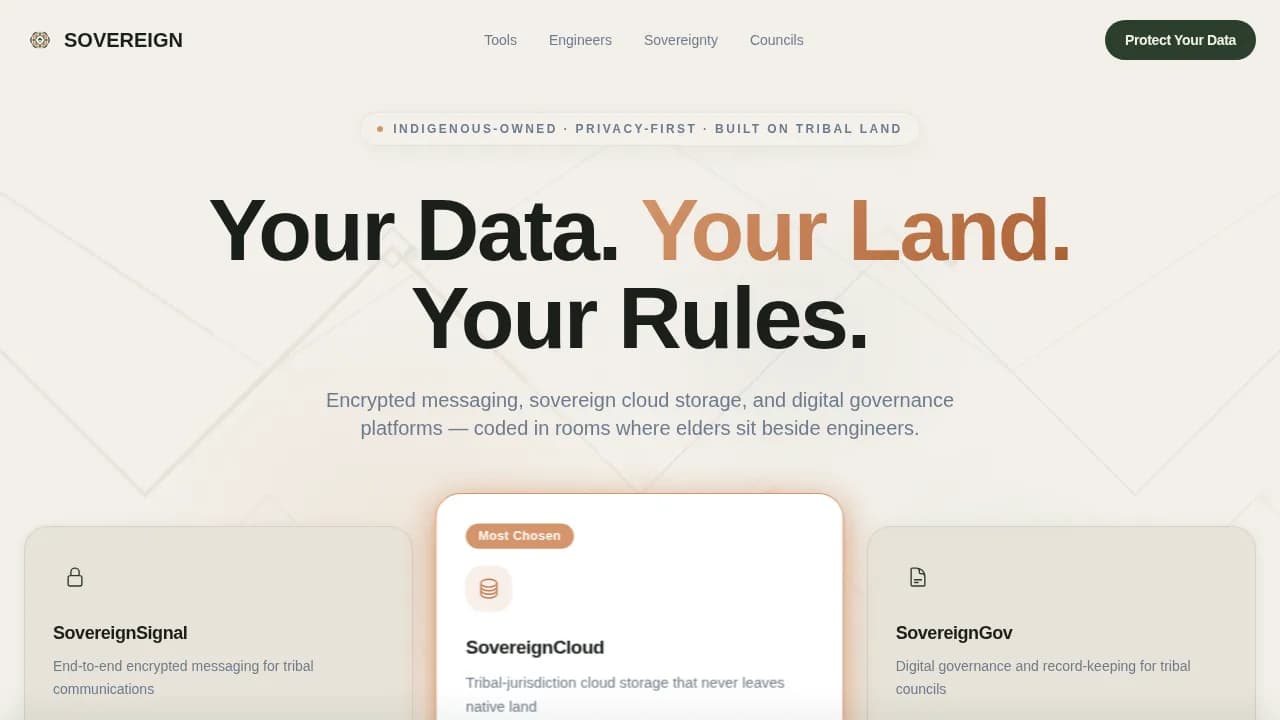 Indigenous-Owned Business Privacy Policy & Terms Website Template