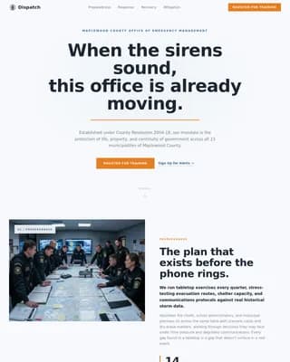 Complete Emergency Management Government Professional Website Template