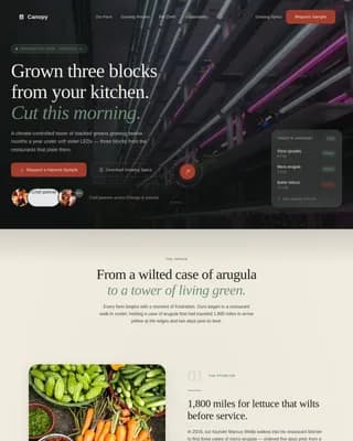 Canopy — Vibrant Garden Harvest Landing Page Template