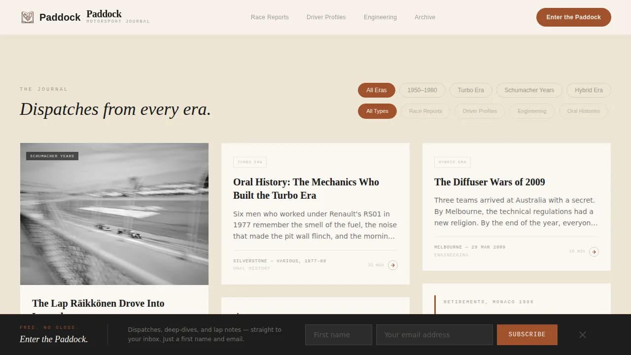 Certified Sports Blog Blog & Content Website Template