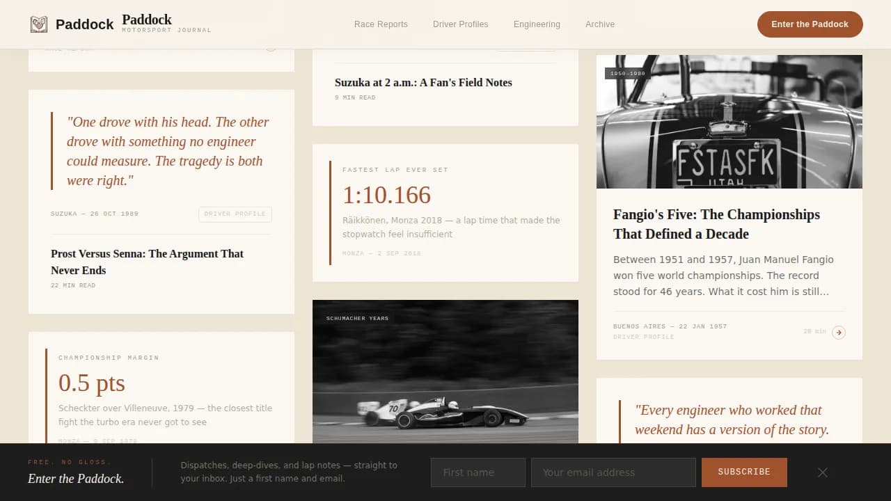 Certified Sports Blog Blog & Content Website Template
