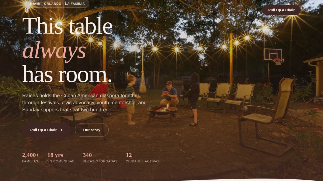 Specialist Latin American Community Professional Website Template
