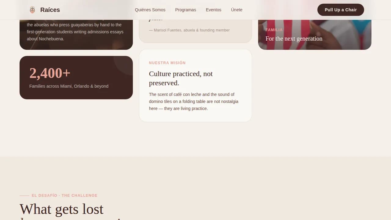 Specialist Latin American Community Professional Website Template