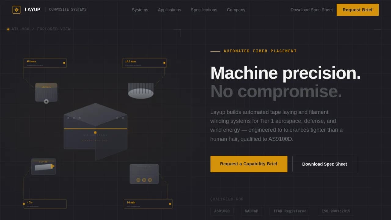 Manufacturing Processes Professional Website Template
