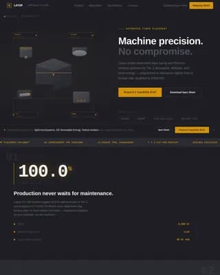 Manufacturing Processes Professional Website Template