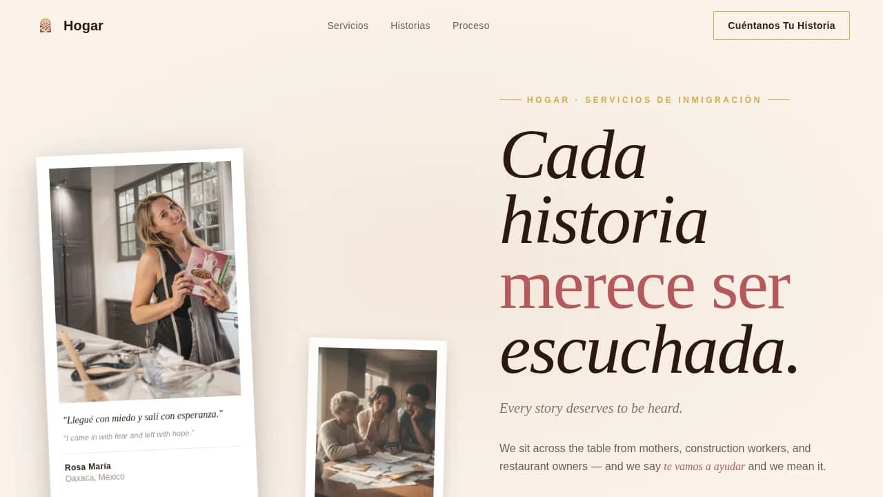 Specialist Latin American Community Portfolio & Case Study Website Template