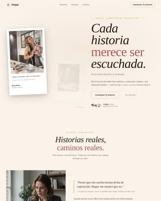 Specialist Latin American Community Portfolio & Case Study Website Template