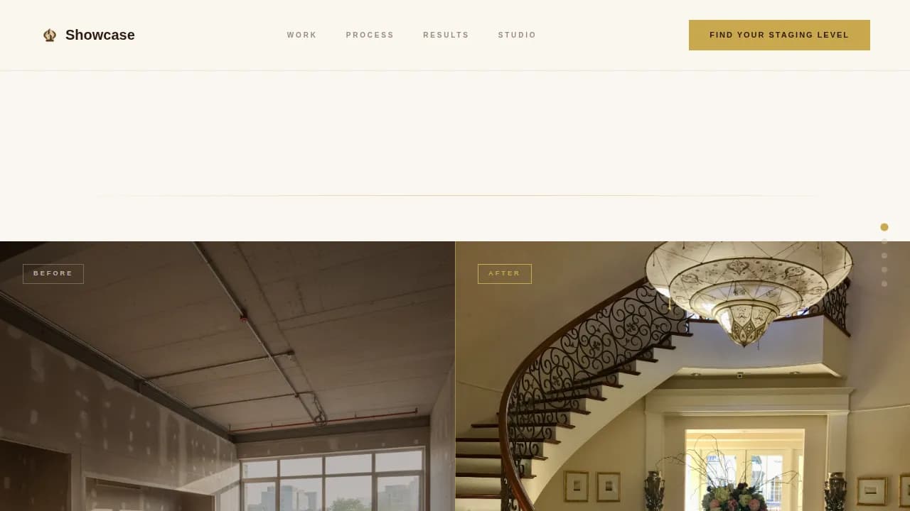 Advanced Home Staging & Decor Appointment Booking Website Template