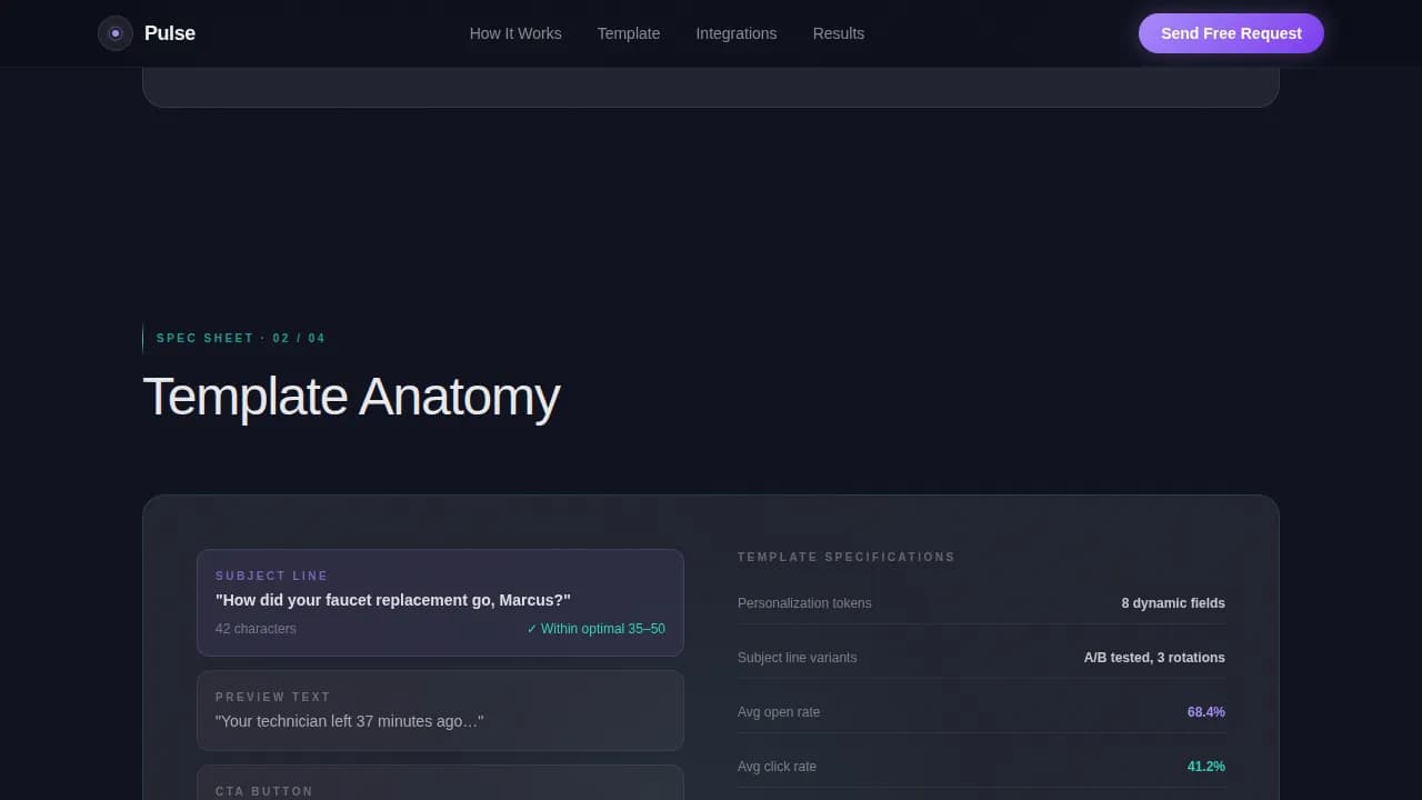 Verify — Instant Post-Service Reviews Landing Page Template