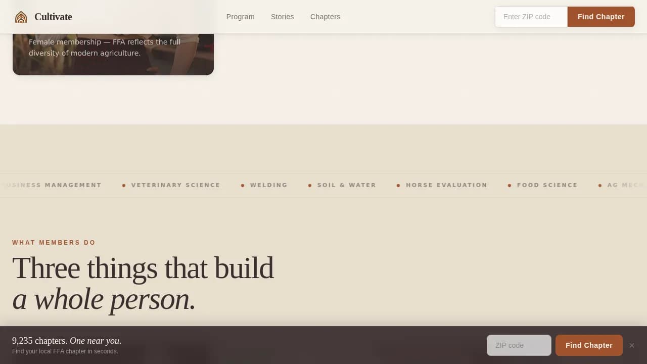Grow — Expert Agricultural Education Landing Page Template