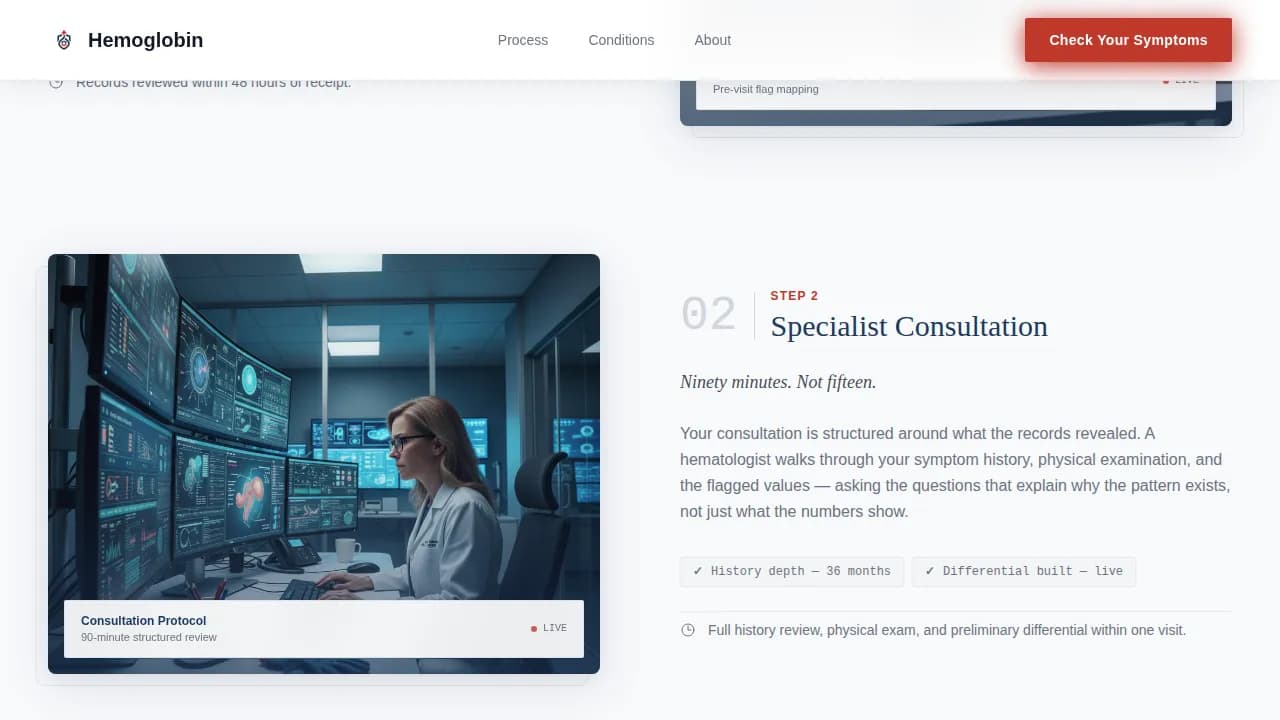 Diagnose — Expert Hematology Clinic Landing Page Template