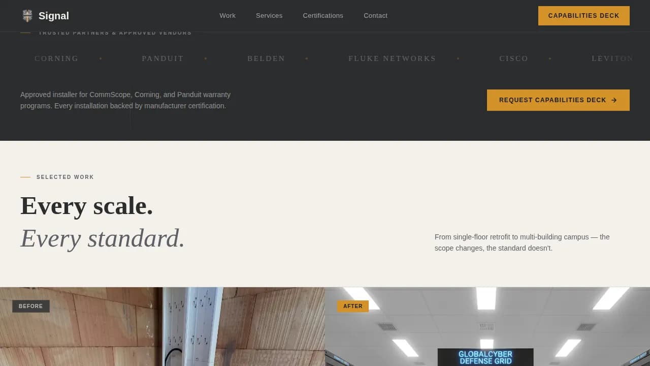 Connect — Telecom Technician Services Landing Page Template