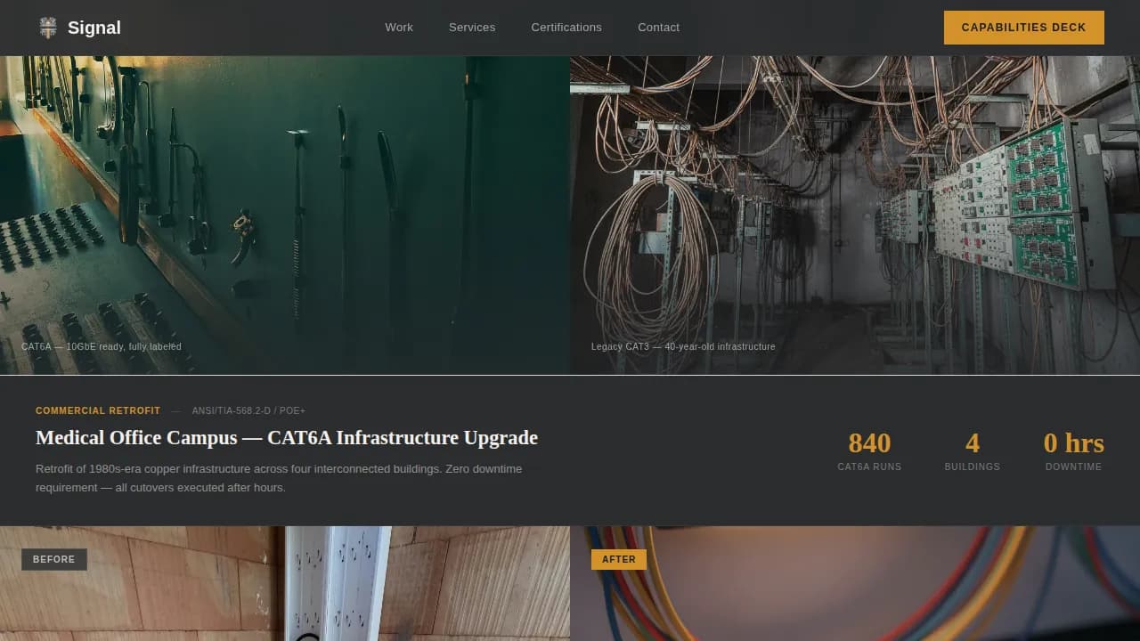 Connect — Telecom Technician Services Landing Page Template