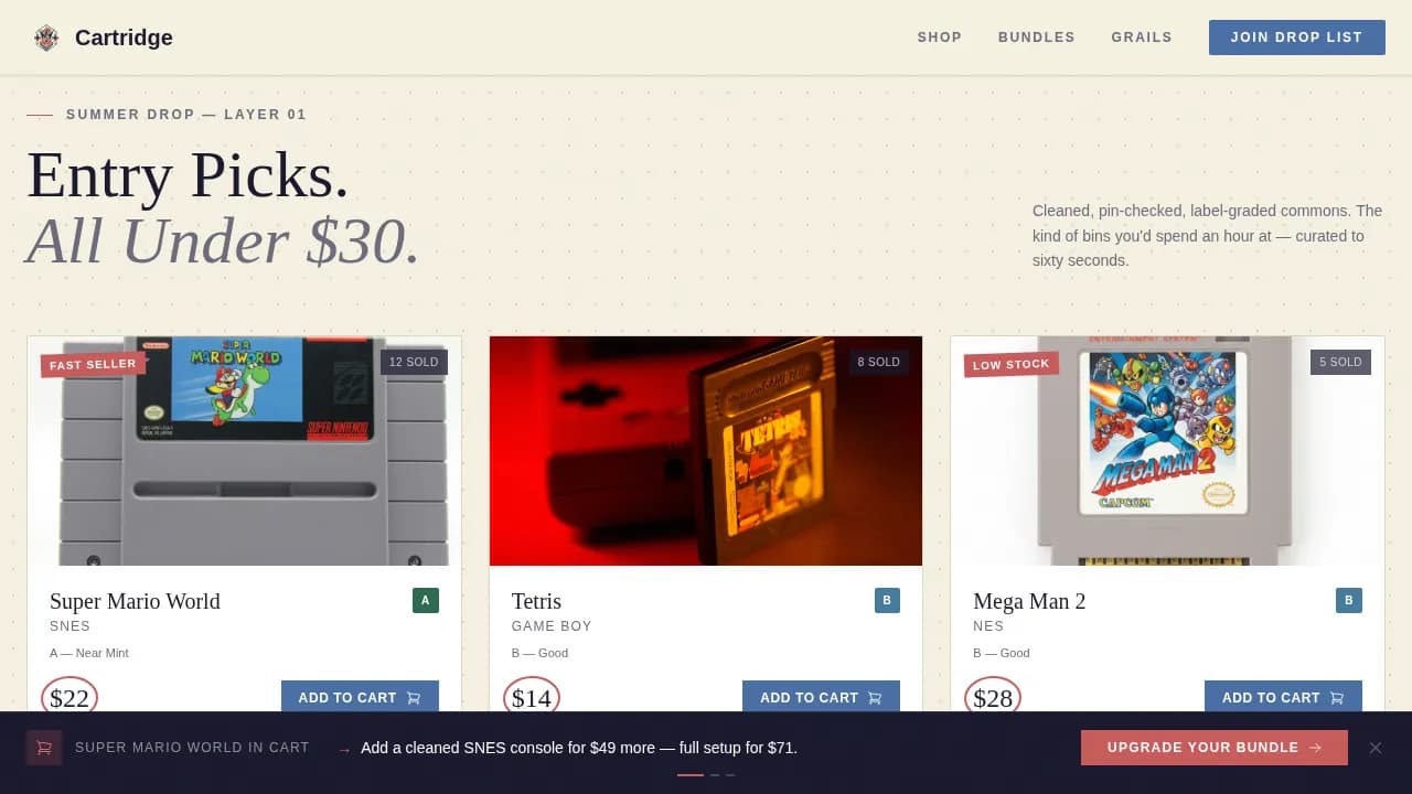 Hobby & Passion Supplies Professional Website Template