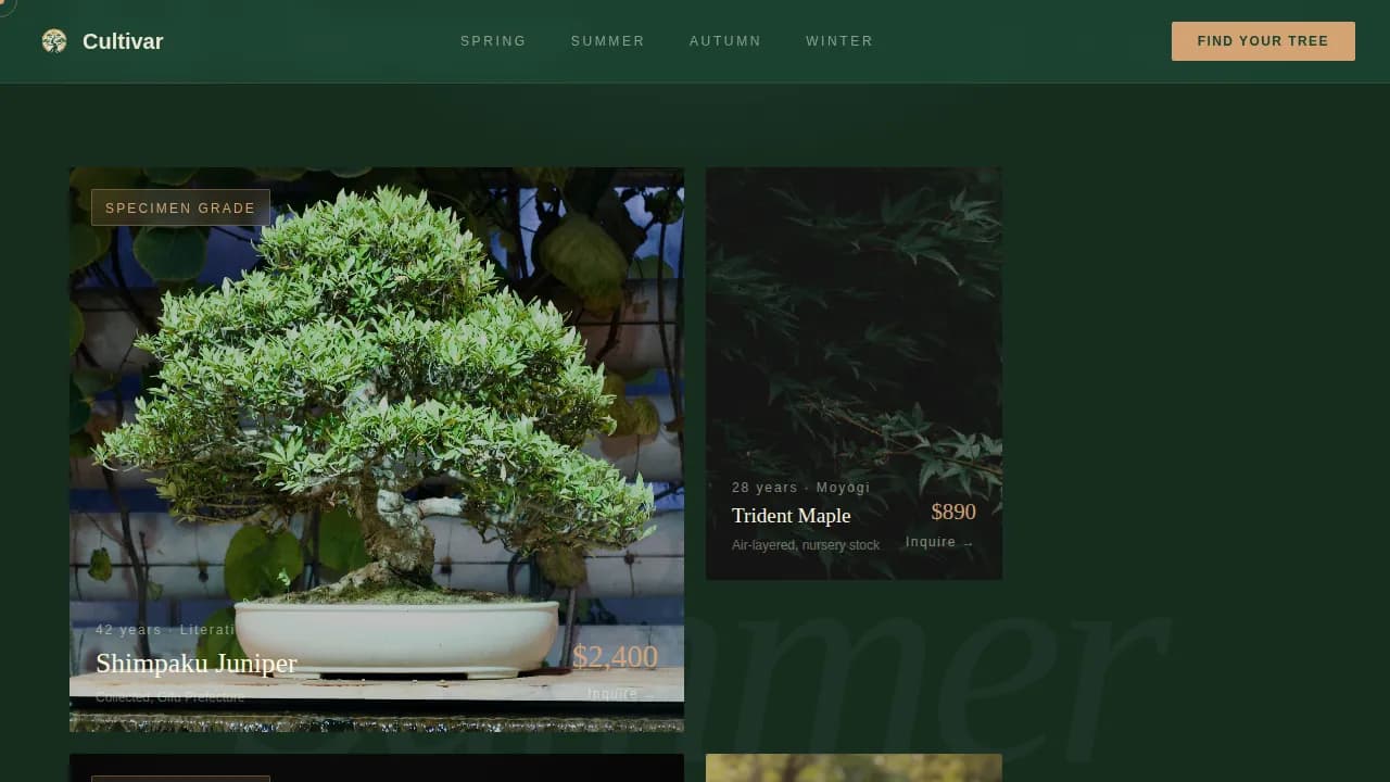Nursery & Plant Farm Appointment Booking Website Template