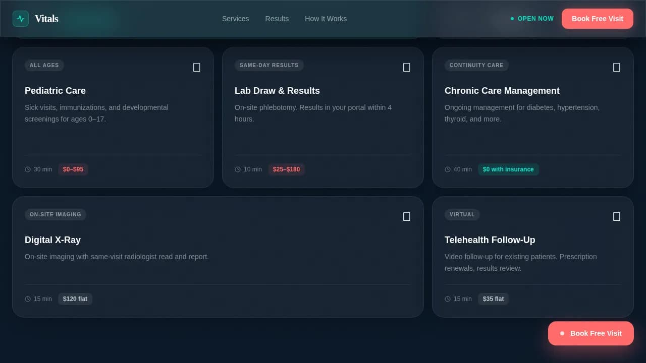 Medical Clinic Booking Website Template