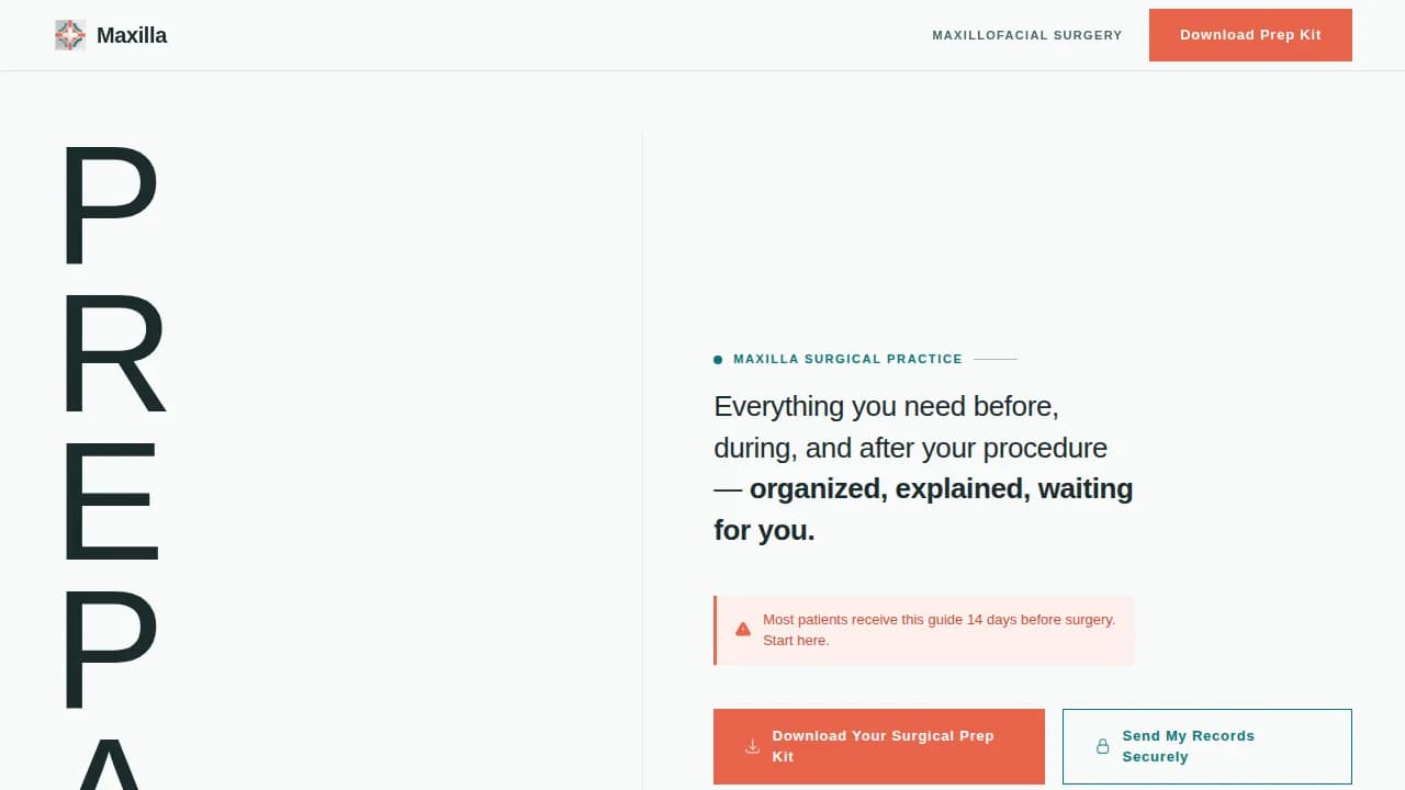 Advanced Maxillofacial Surgeon Professional Website Template