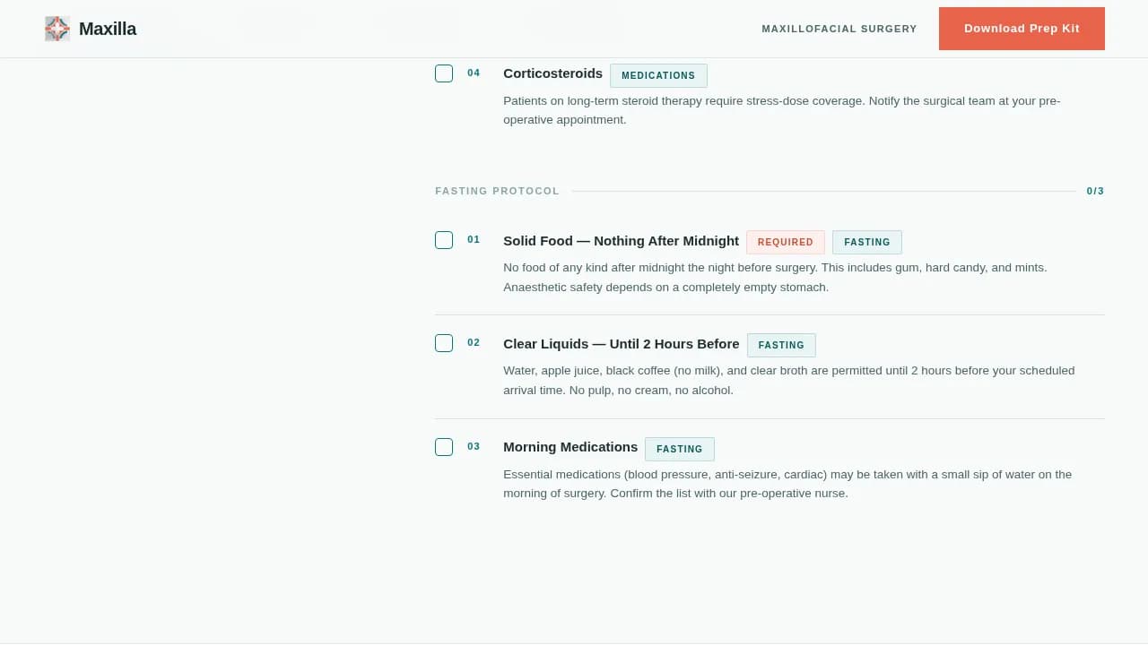Advanced Maxillofacial Surgeon Professional Website Template