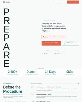 Advanced Maxillofacial Surgeon Professional Website Template