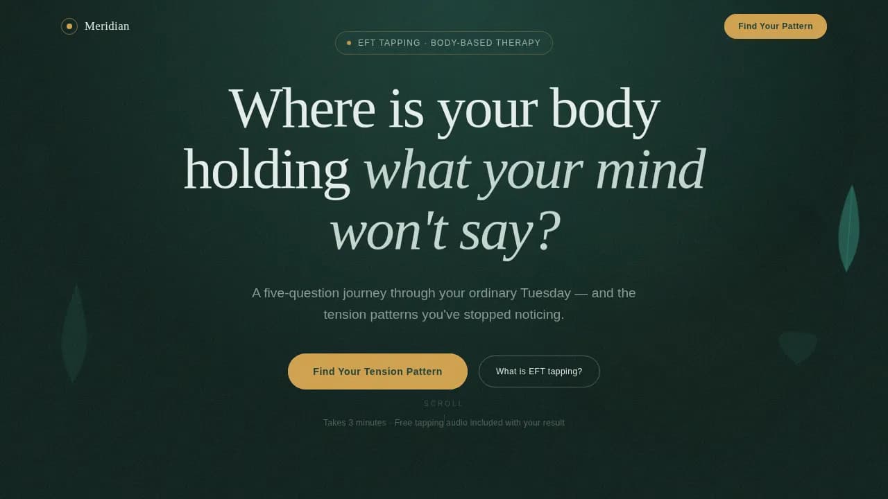 Wellness Modalities Appointment Booking Website Template