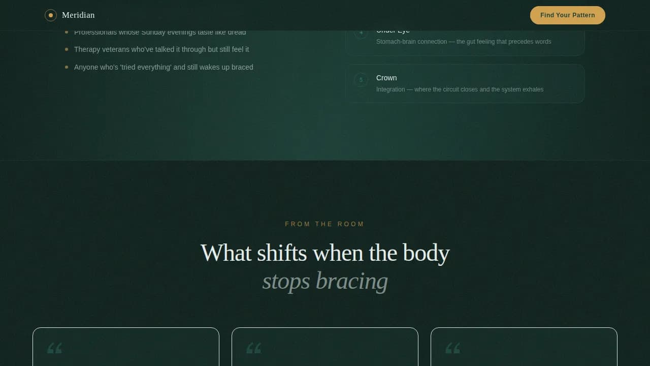 Wellness Modalities Appointment Booking Website Template