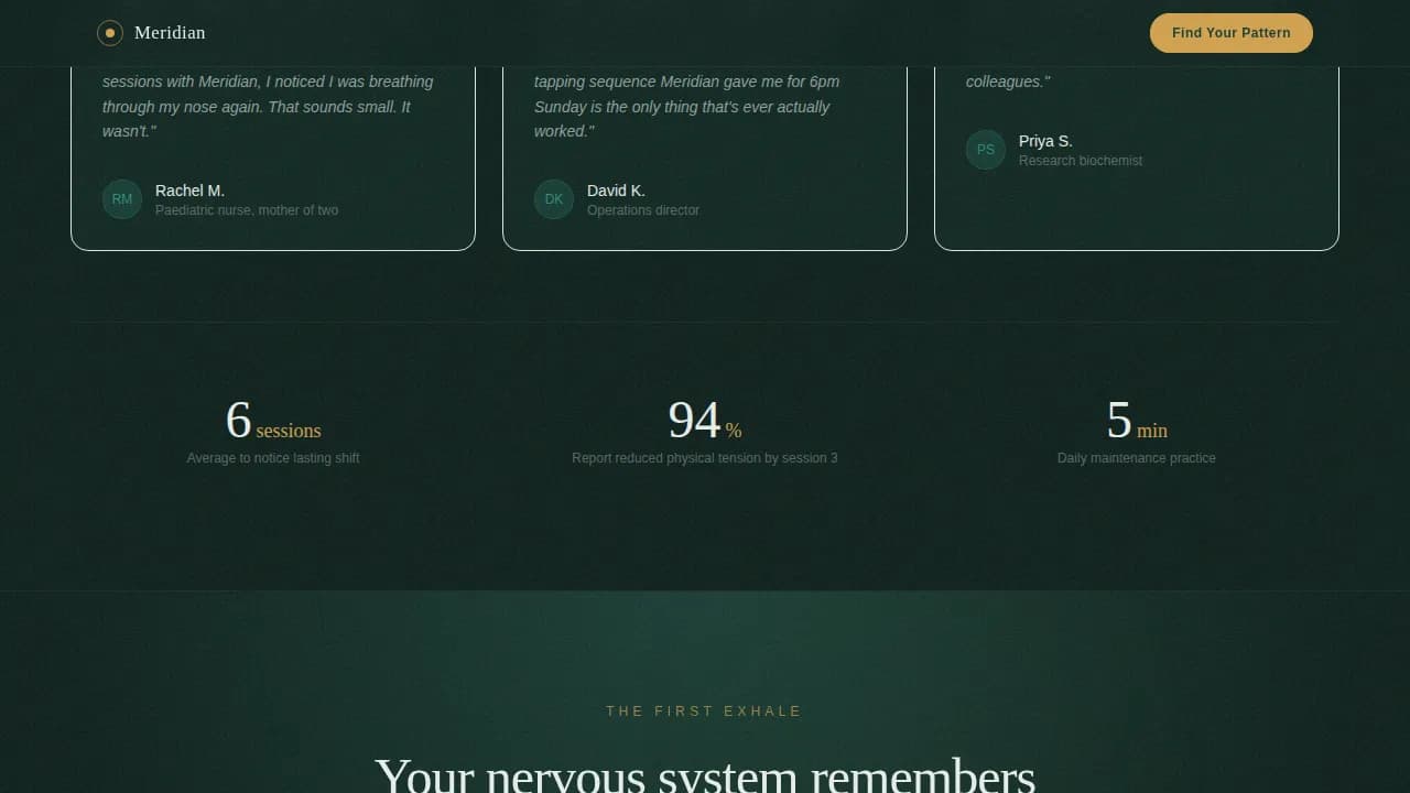 Wellness Modalities Appointment Booking Website Template