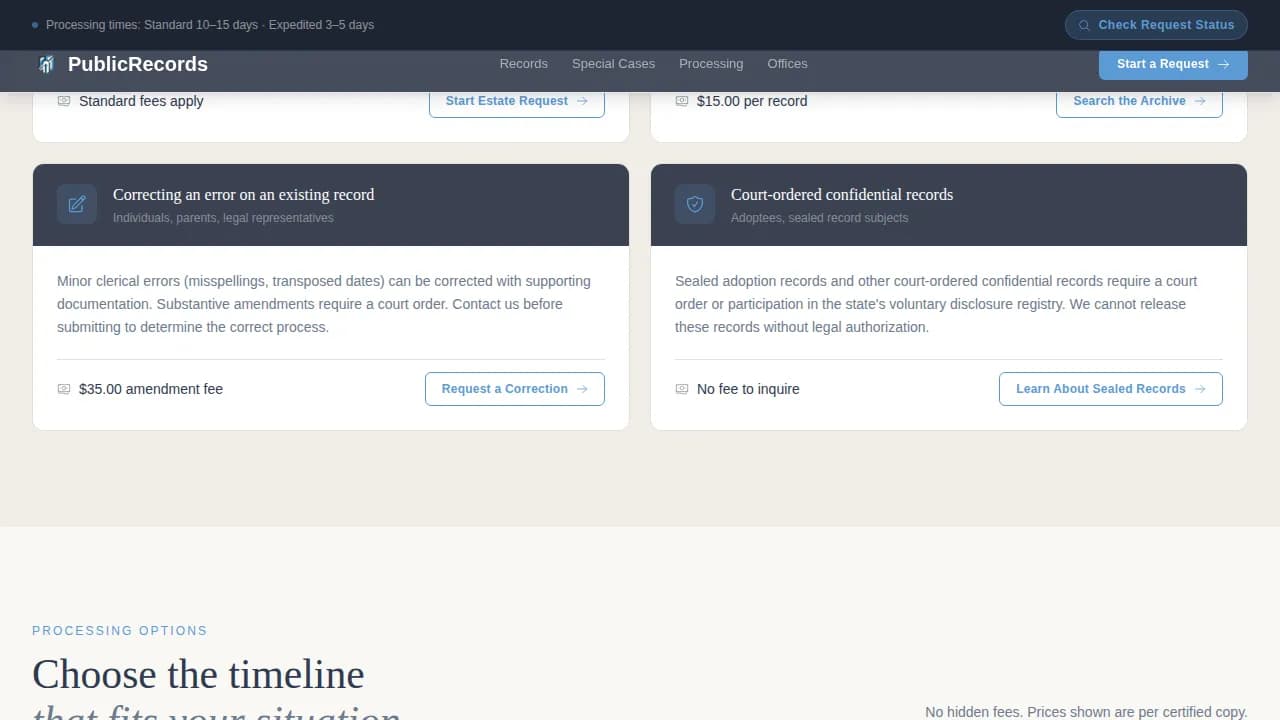Public Records Government Professional Website Template