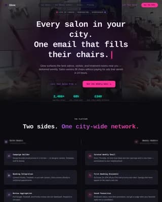Beauty & Salon Email Marketing Directory Website Template