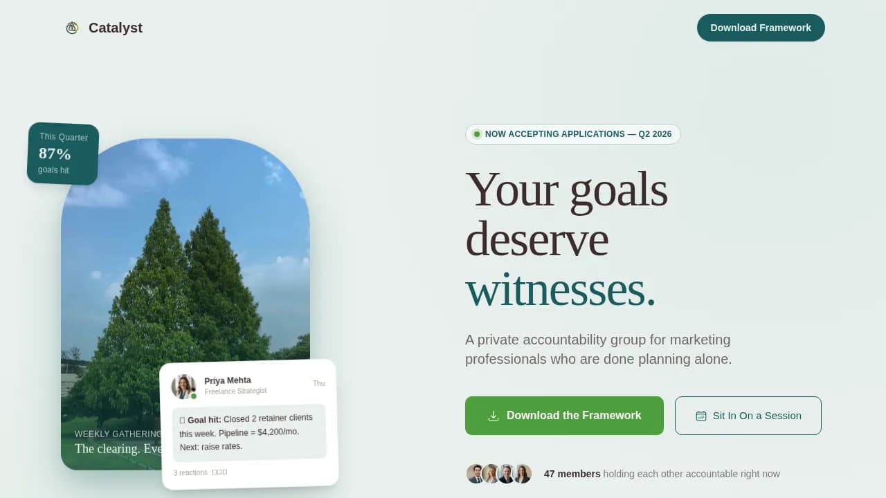 Marketing Professionals Community Professional Website Template