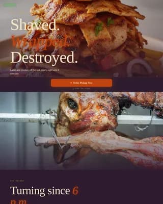 Street Food & Market Stall Professional Website Template