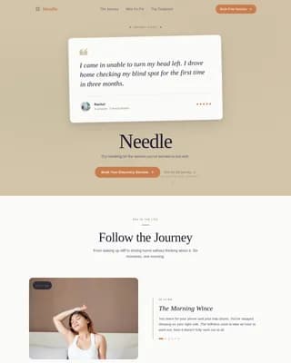 Chiropractor & Physical Therapy Booking Website Template