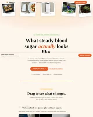 Meal Delivery — Specialized Diabetes Nutrition Landing Page Template
