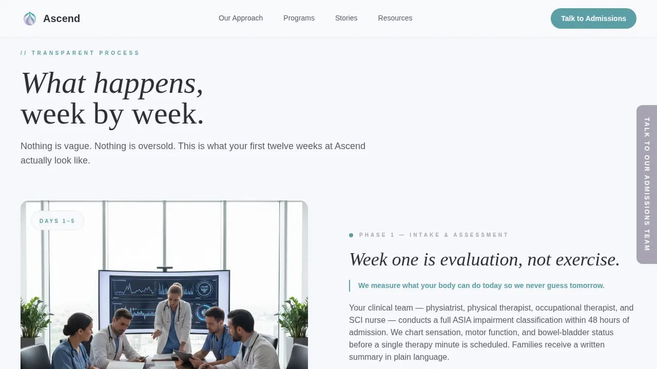 Rehabilitation & Therapy Professional Website Template