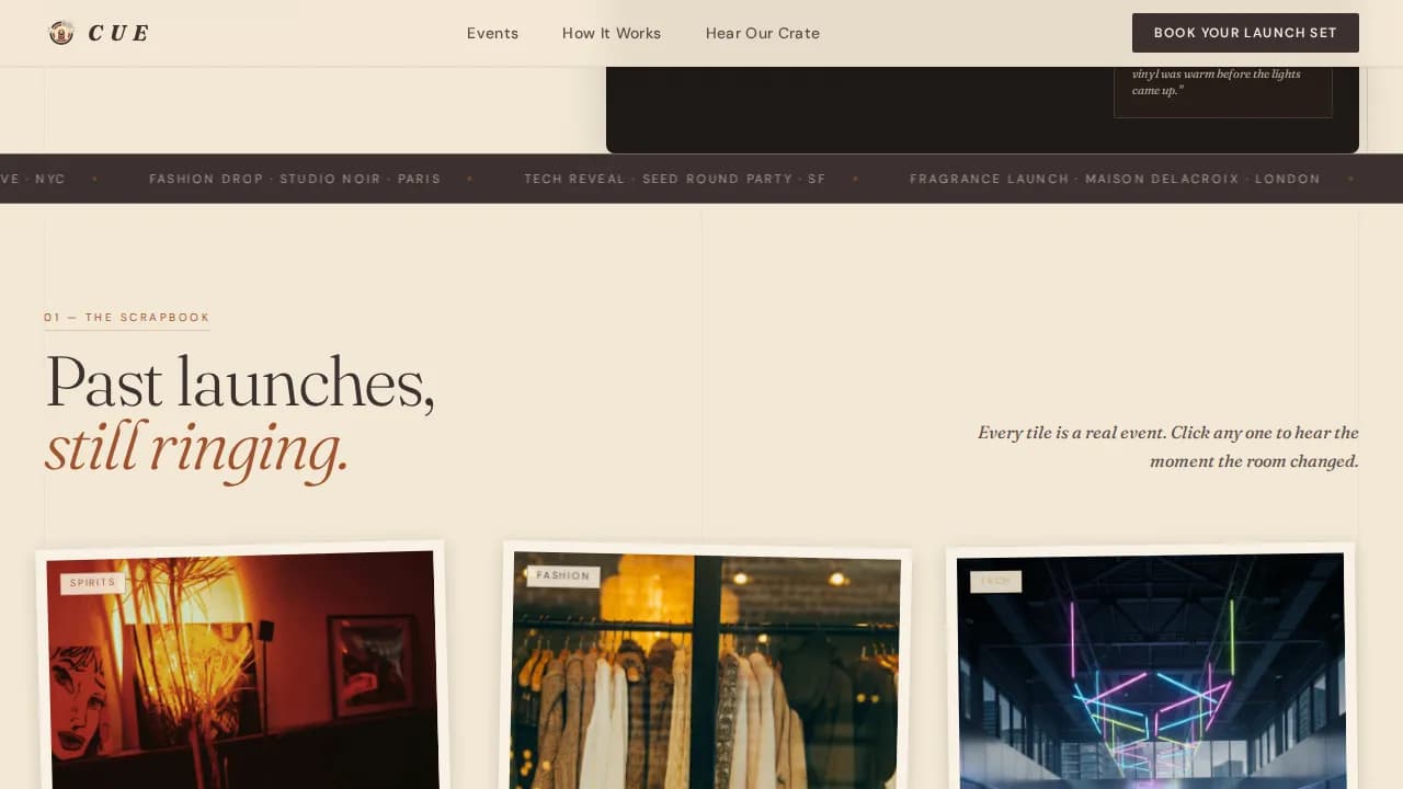 Product Launch Event Booking Website Template
