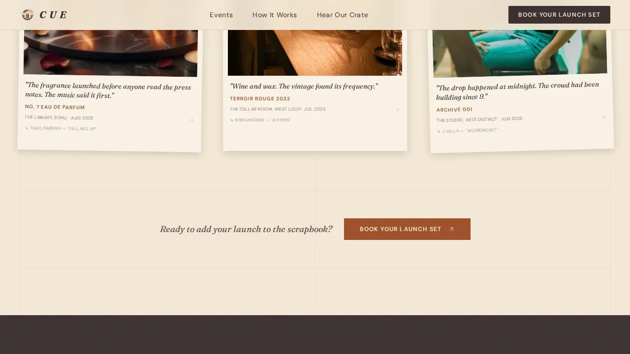 Product Launch Event Booking Website Template