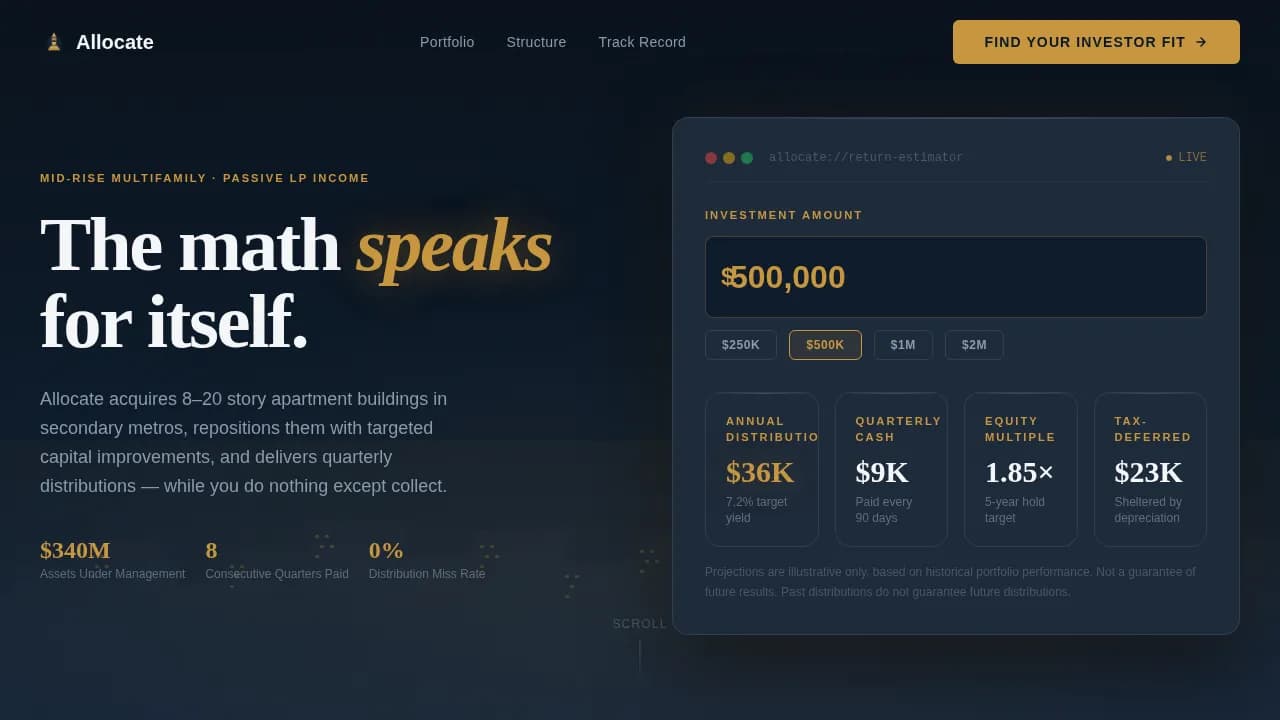 Mid-Rise Residential Real Estate Booking Website Template