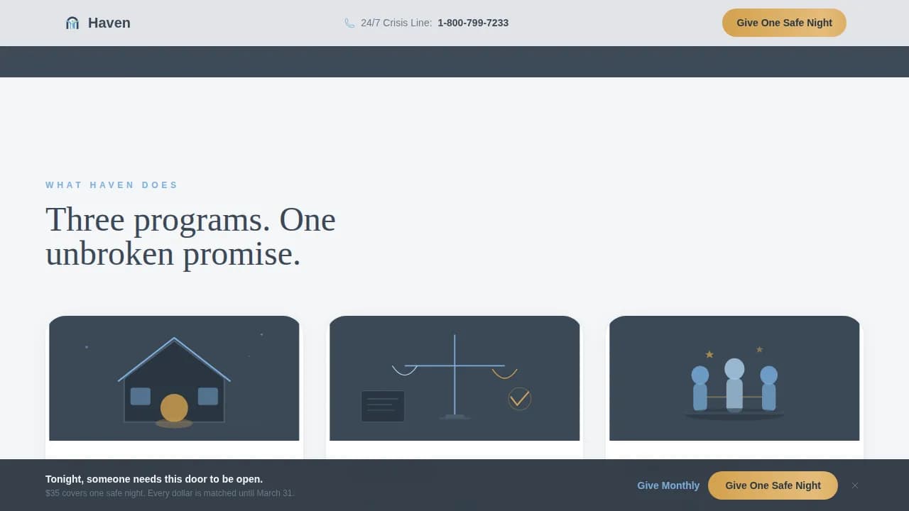 Housing & Homelessness Blog Website Template