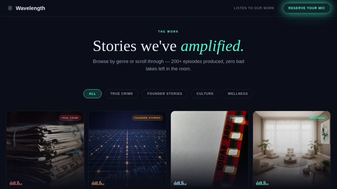 Sound & Audio Production Professional Website Template