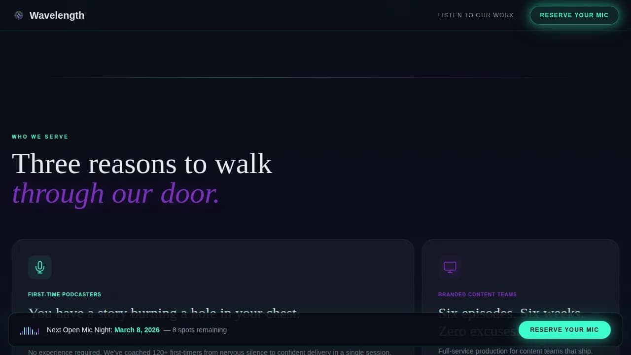 Sound & Audio Production Professional Website Template