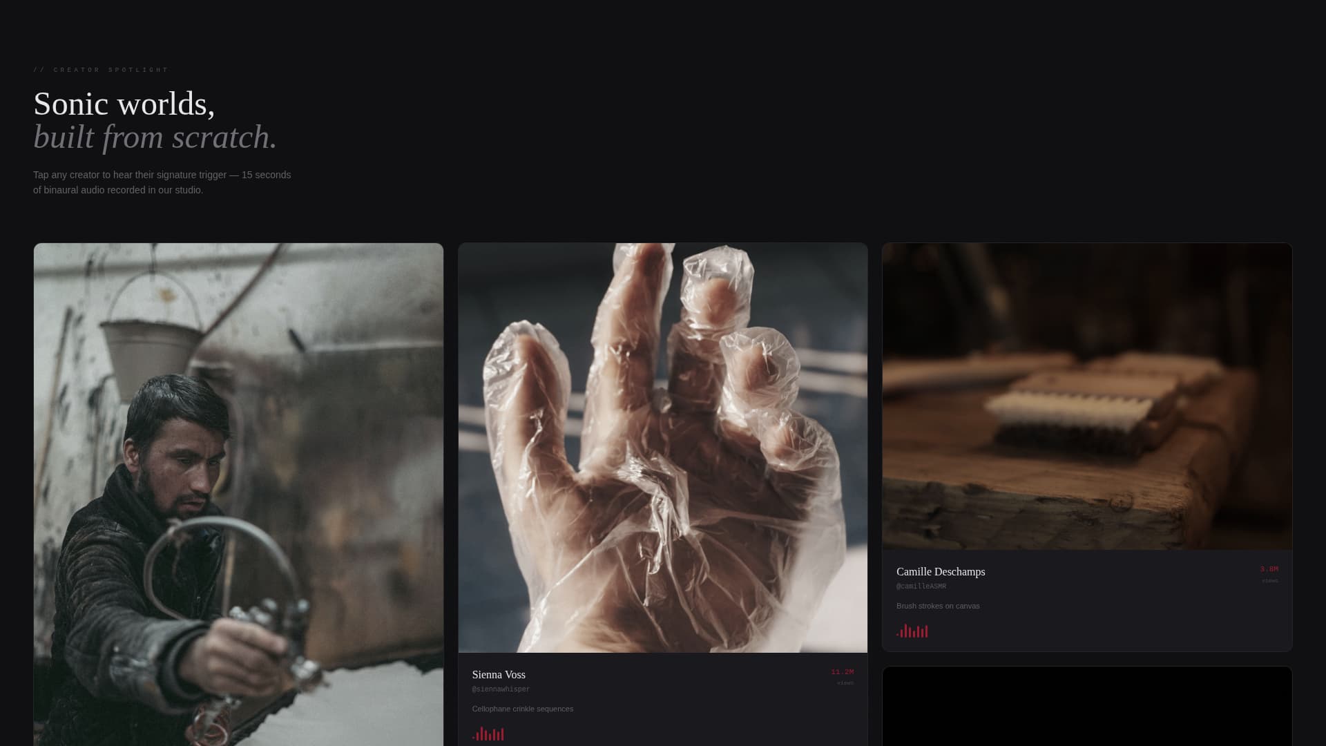 Content Creator Professional Website Template