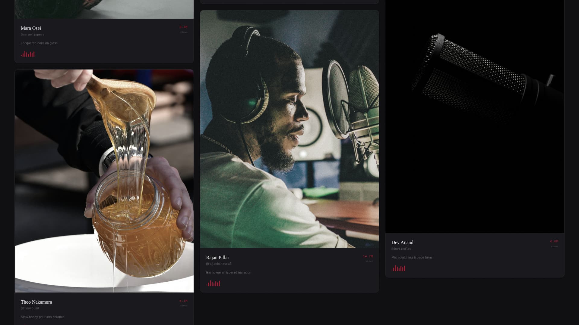 Content Creator Professional Website Template