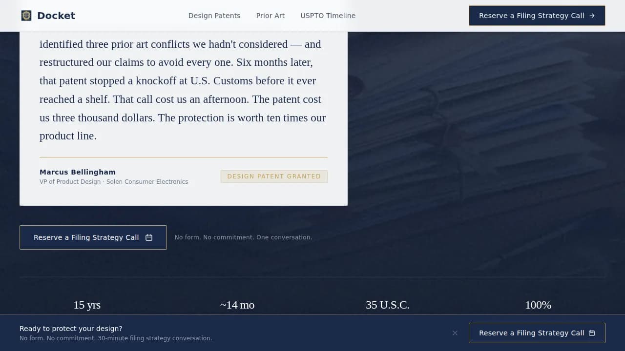 Intellectual Property Booking Website Template